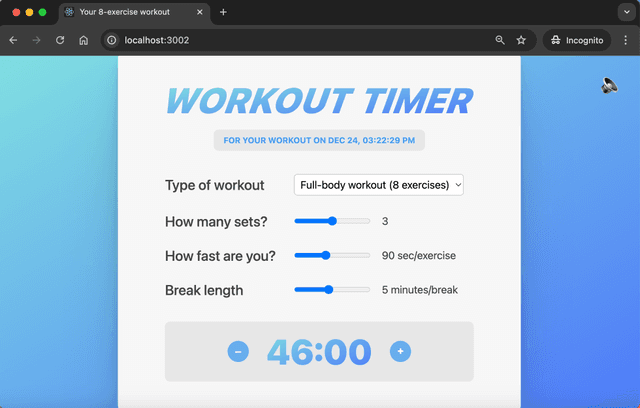 Workout Timer
